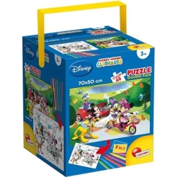 maxi puzzle  mickey  double face fustino 48  pezzi + colori  48342