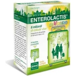 Enterolactis enterolactis viaggio integratore di fermenti lattici 14 bustine orosolubili