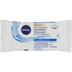 Nivea Aqua Effect - 7 Salviettine Struccanti Rinfrescanti Pelli Normali E Miste