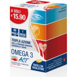 Omega 3 act 540 mg - integratore alimentare 60 perle