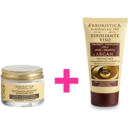 crema viso argan 50 ml + esfoliante viso 75 ml