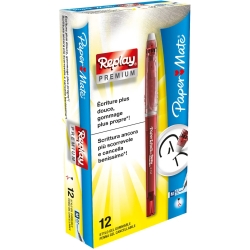 replay premium - 12 penne cancellabili rosso 0,7 mm
