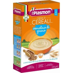 Plasmon Crema di Cereali Semolino di Grano 4m+ 230 g