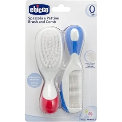 Chicco Spazzola In Nylon e Pettine 0m+