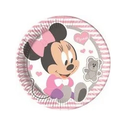 piatto piccoli per le feste minnie e i suoi amici 8 piattini