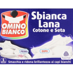 Omino Bianco Sbianca Lana Cotone e Seta in Polvere - 100 g