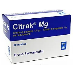 Citrak Mg 20 bustine - Integratore di Magnesio e Potassio