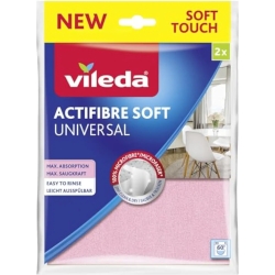 VILEDA Actifibre Panno in Microfibra - 2 panni multiuso