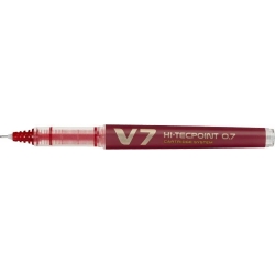 Penna hi tecpoint V-2007 punta 0,7 confezione 12 penne colore rosso