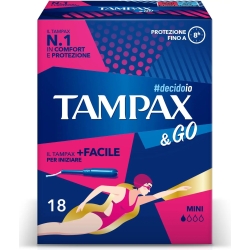 TAMPAX & Go - 18 Tamponi MIni Per Flussi Da Molto Leggeri A Leggeri