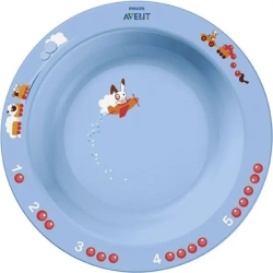 Avent Piatto Fondo Grande 12 Mesi+ Blu o Rosa