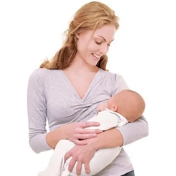 maglietta allattamento milkshirt maniche lunghe s grigio