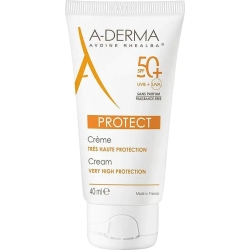 Aderma Crema Solare Viso 50+ SPF Protect Protezione Molto Alta 40 ml