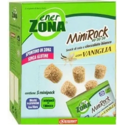 Enervzona Minirock 40-30-30 5 minipack cioccolato bianco e vaniglia - Barrette di soia