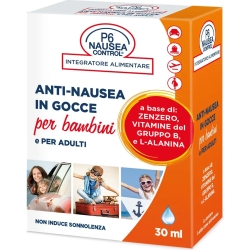 P6 Nausea Control 30 ml - Gocce Antinausea Per Bambini E Adulti