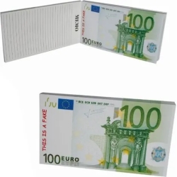 Block da appunti banconota da 100 euro