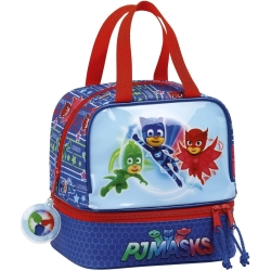 cestino portamerenda pj masks super pigiamini 20cm Blu
