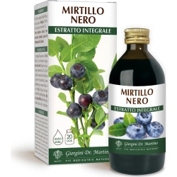 Mirtillo Nero Estratto Integrale Liquido Analcoolico 200 ml - Integratore Per Il Microcircolo