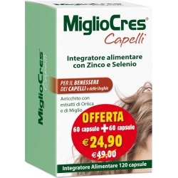 MiglioCres Capelli - Confezione promo 60 capsule + 60 capsule