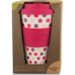 Fior Di Loto ecotazza pink polka in bambu' biodegradabile da 400 ml