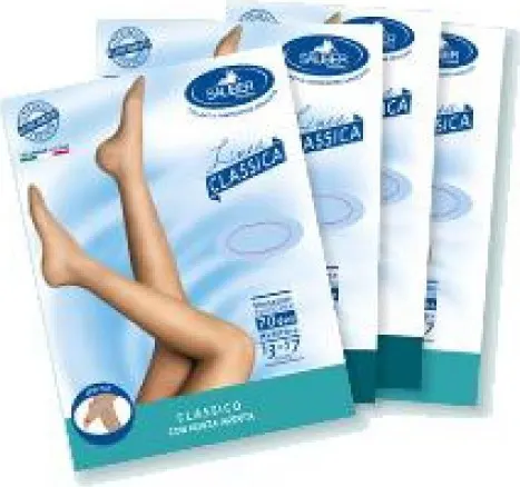 Sauber Linea classica - Collant 70 Open toe Taglia 3 Colore Medio