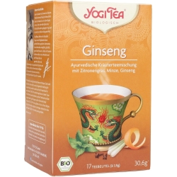 Fior Di Loto yogi tea ginseng infuso ayurvedico di erbe 17 bustine filtro 30,6 g