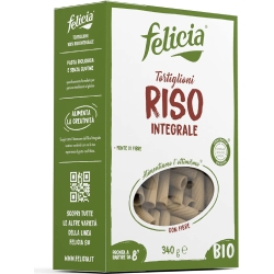 Tortiglioni di Riso Integrale senza glutine - 340 g