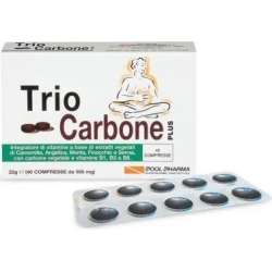 Triocarbone plus 40 compresse integratore gonfiore addominale
