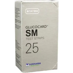 glucocard SM Test Strips - 25 strisce reattive per il controllo della glicemia