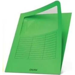 Folder con finestra - Confezione da 10 cartelline colore Verde