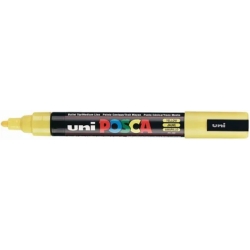 Uni Posca - 12 marcatori punta spessa larghezza tratto 18 - 25 mm colore giallo