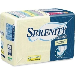 Serenity Classic - 30 Pannoloni Assorbenti A Mutandina Per Incontinenza Ultra con Aloe Taglia L