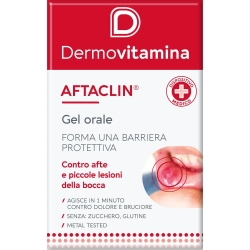 Dermovitamina Aftaclin - Gel per Afte e Lesioni della Bocca 7 ml