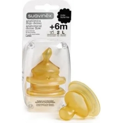 Suavinex Tettarella in lattice Anatomica 6m+ flusso denso misura 2L confezione 2 pezzi