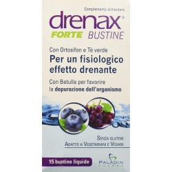 Drenax Forte 15 Stickpack Gusto Mirtillo - Integratore Drenante