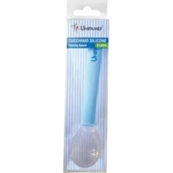 Unifamily cucchiaino pappa in silicone azzurro