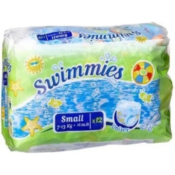 Swimmies - Pannolini Per Piscina Taglia S (7-13 kg) 12 Pannolini