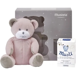 Mustela Cofanetto Musti -  Acqua Profumata 50 ml + Peluche colori assortiti
