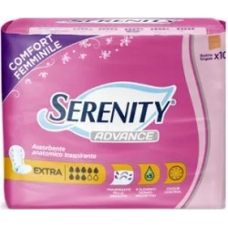 Serenity Advance - 10 Assorbenti Anatomici Extra Per Incontinenza Leggera