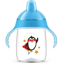 Avent tazza con beccuccio decorata 18m+ 340 ml blu