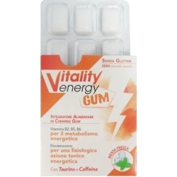 Vitality Energy Gum Integratore Vitaminico Menta Fresca 9 Chewing gum
