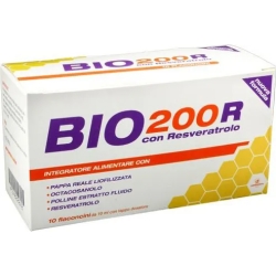 Bio 200R Resveratrolo - Integratore Naturale con Pappa Reale 10 flaconcini