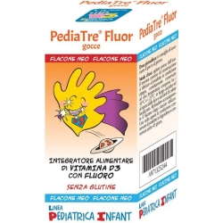 Pediatre Fluor Gocce, 7ml - Integratore Vitamina D3 e Fluoro