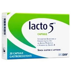 Lacto 5 - Integratore Di Fermenti Lattici 20 Capsule