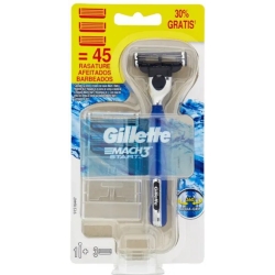 GILLETTE mach 3 rasoio + 2 testine di ricambio