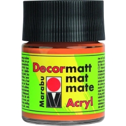 decormatte -Colore acrilico Arancione opaco 50 ML