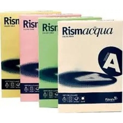 Rismacqua - cartoncino colorato A4 colore celeste 200 g/mq  - risma da 125 fogli