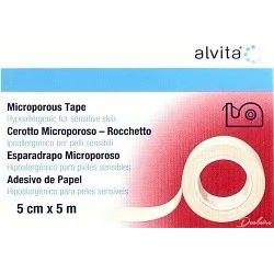 Alvita Cerotto Microporoso in Rocchetto 5 cm x 5 Mt