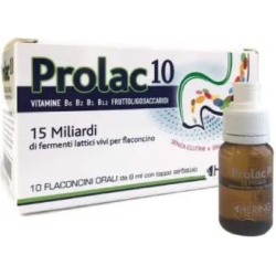 Prolac10 - Integratore Per L'Equilibrio Della Flora Intestinale 10 Flaconcini