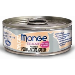 Delicate Pollo, patate e carote cibo umido per gatto 80 gr